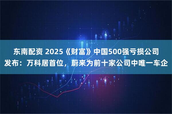 东南配资 2025《财富》中国500强亏损公司发布：万科居首位，蔚来为前十家公司中唯一车企