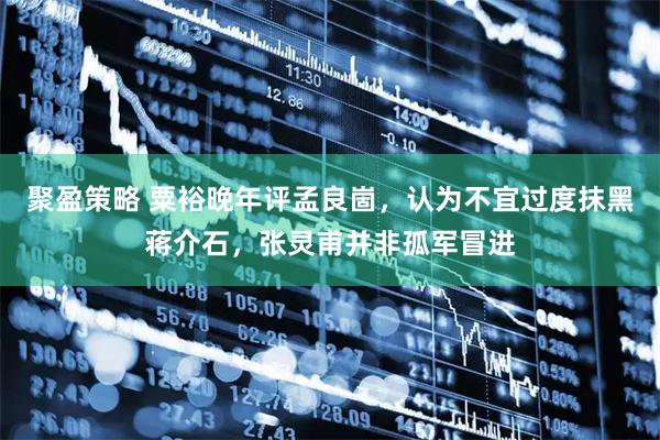 聚盈策略 粟裕晚年评孟良崮，认为不宜过度抹黑蒋介石，张灵甫并非孤军冒进